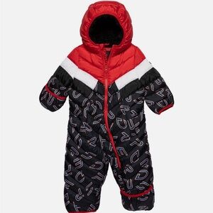 Spyder Red and Black Quilted Snowsuit